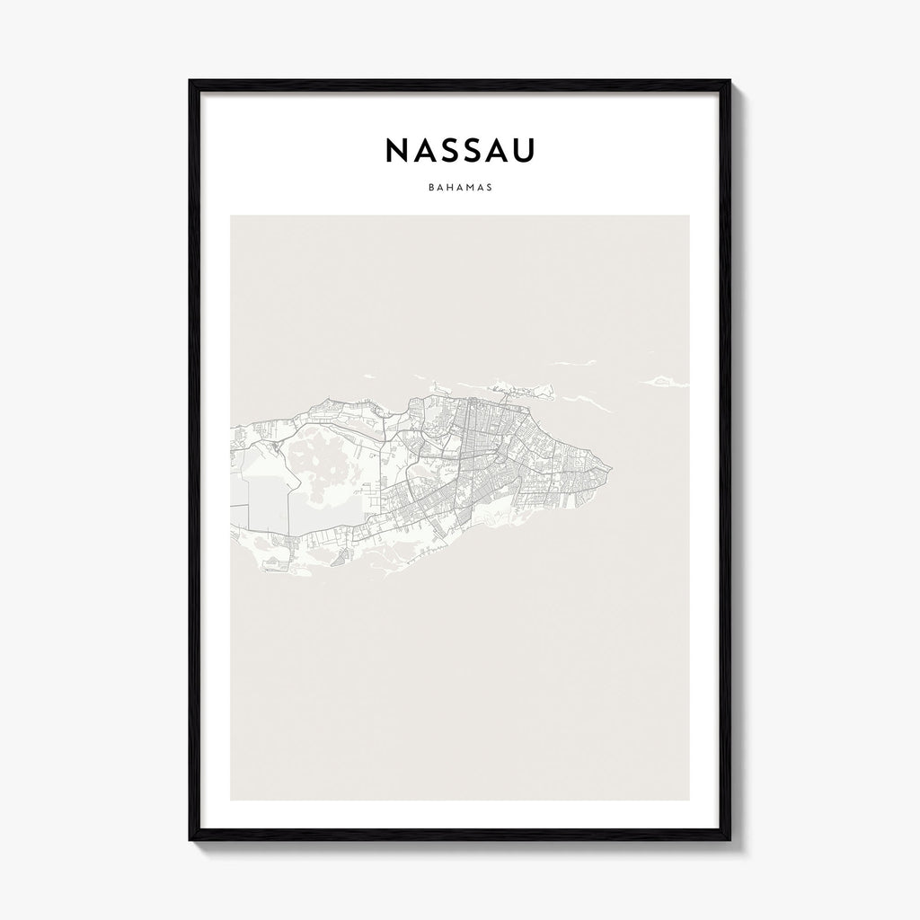 Nassau Map Poster