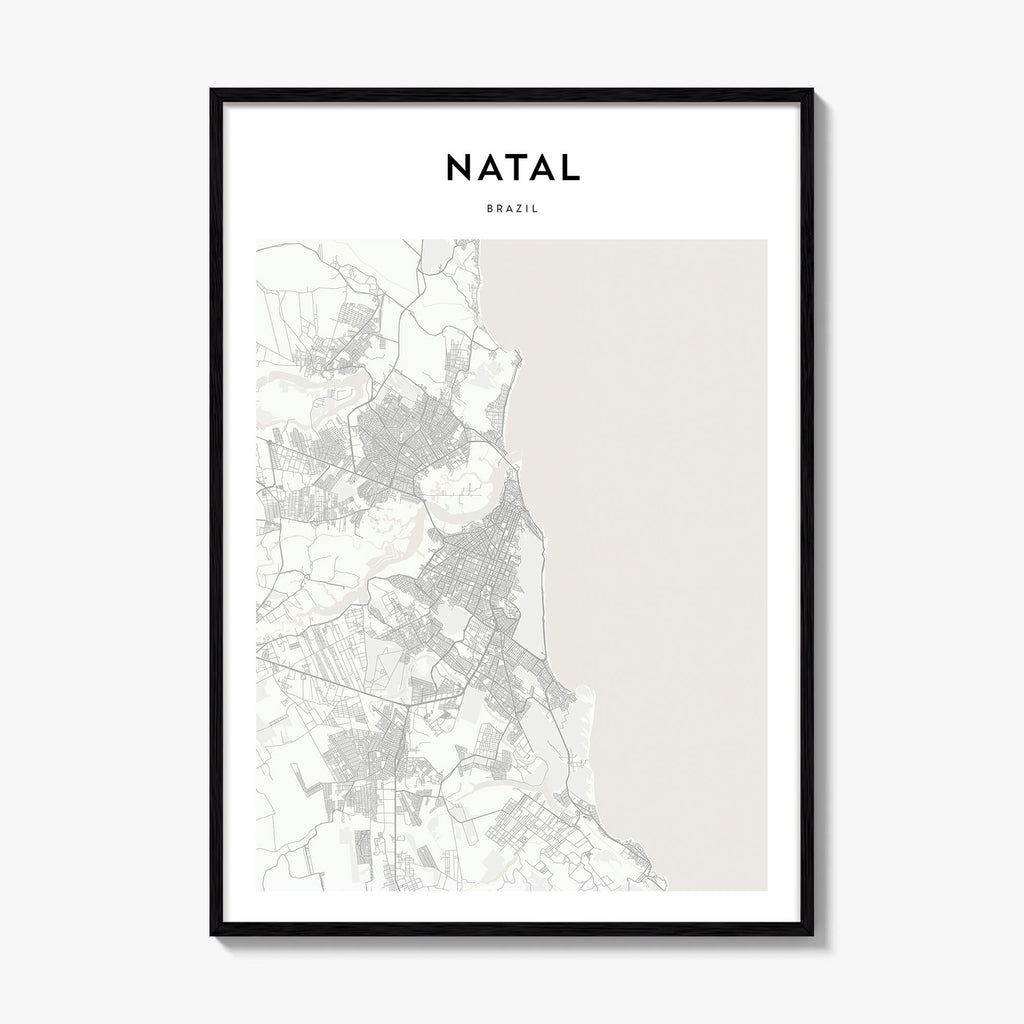 Natal Map Poster