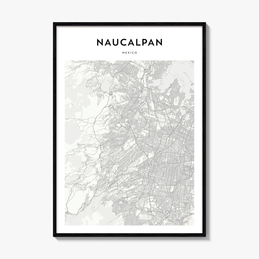 Naucalpan Map Poster