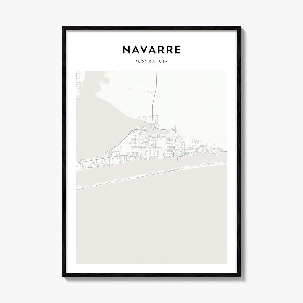 Navarre Map Poster