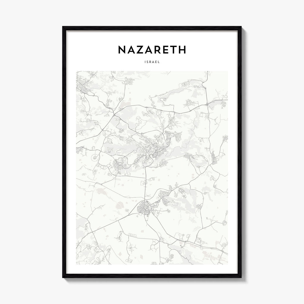 Nazareth Map Poster