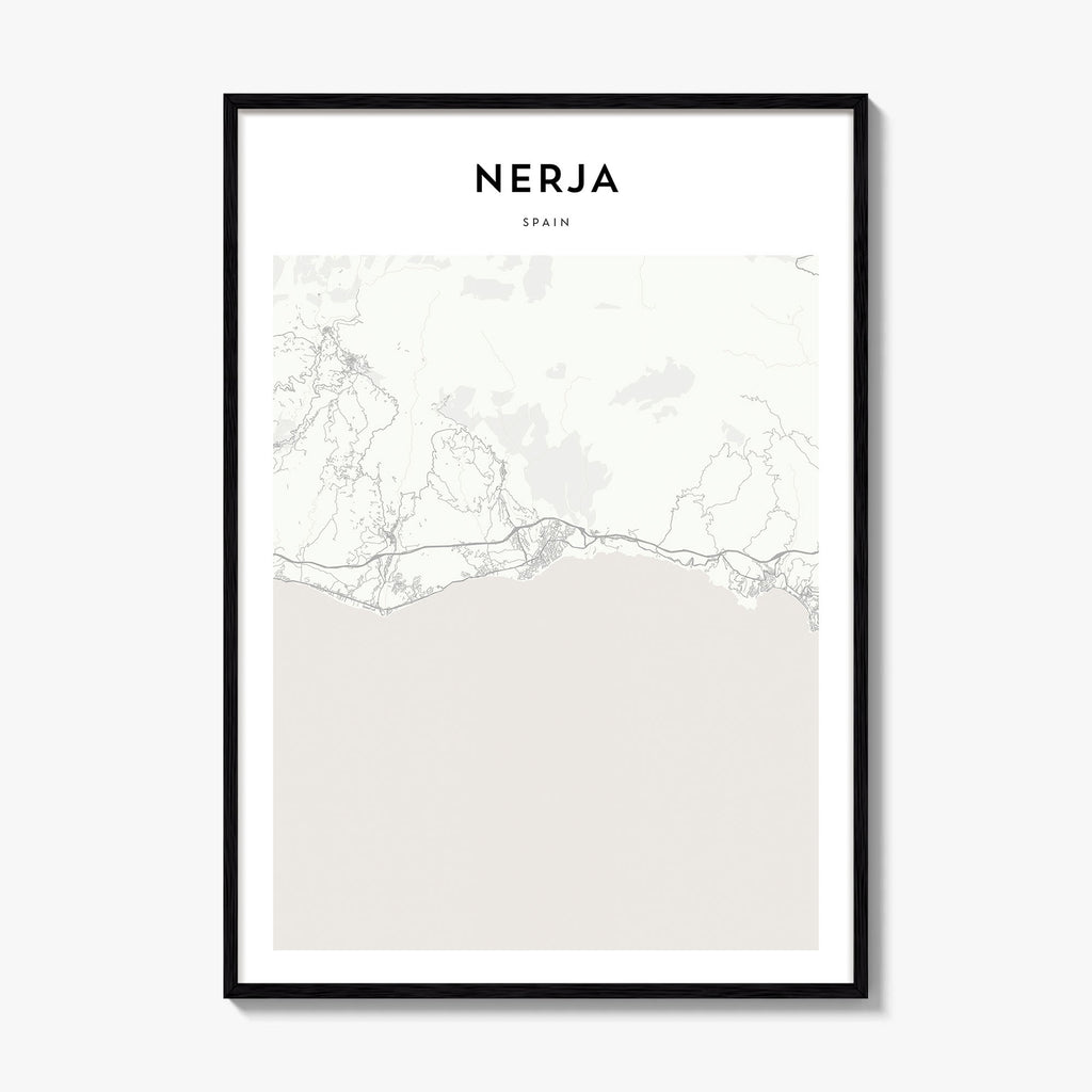 Nerja Map Poster