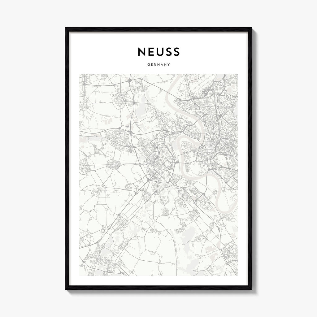 Neuss Map Poster