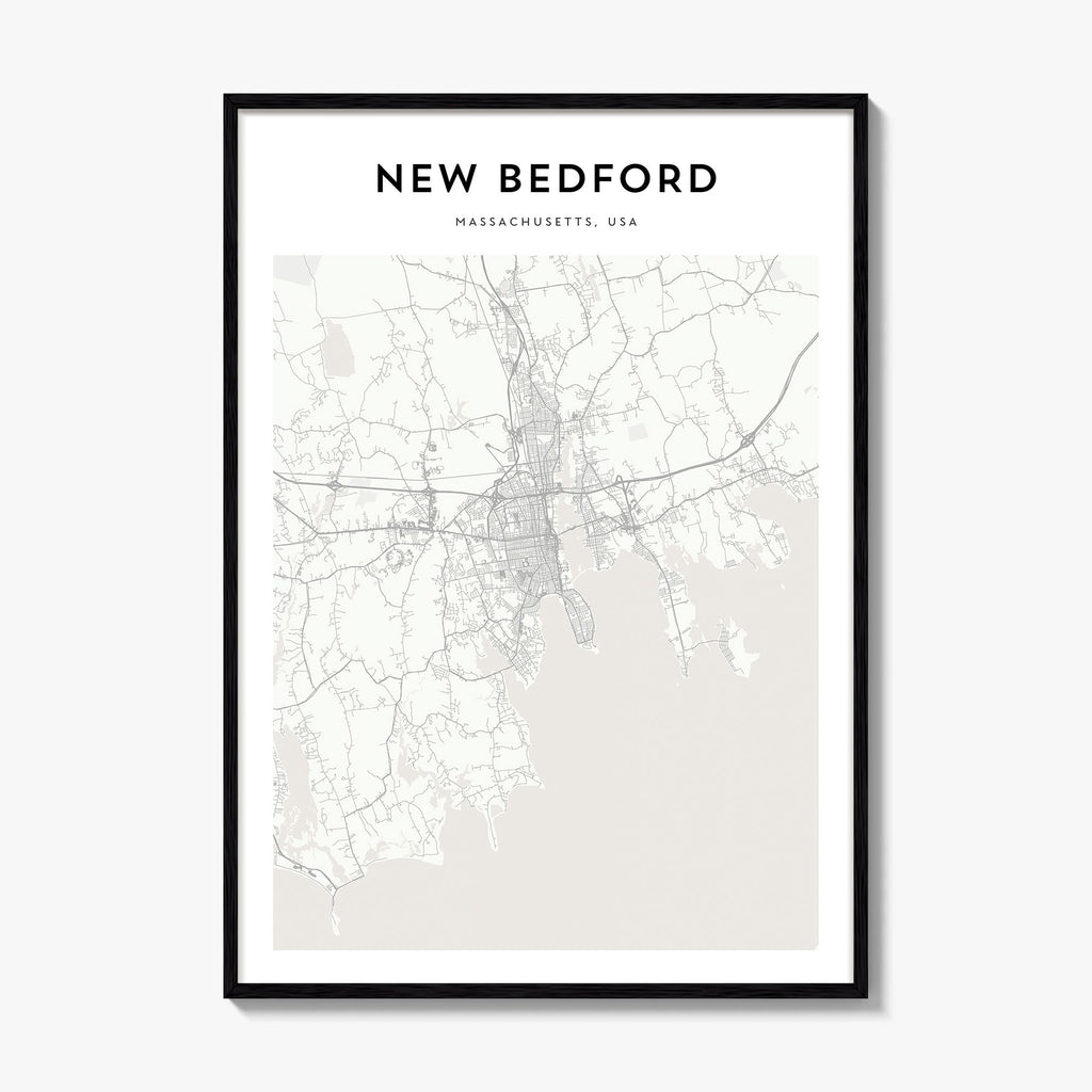 New Bedford Map Poster