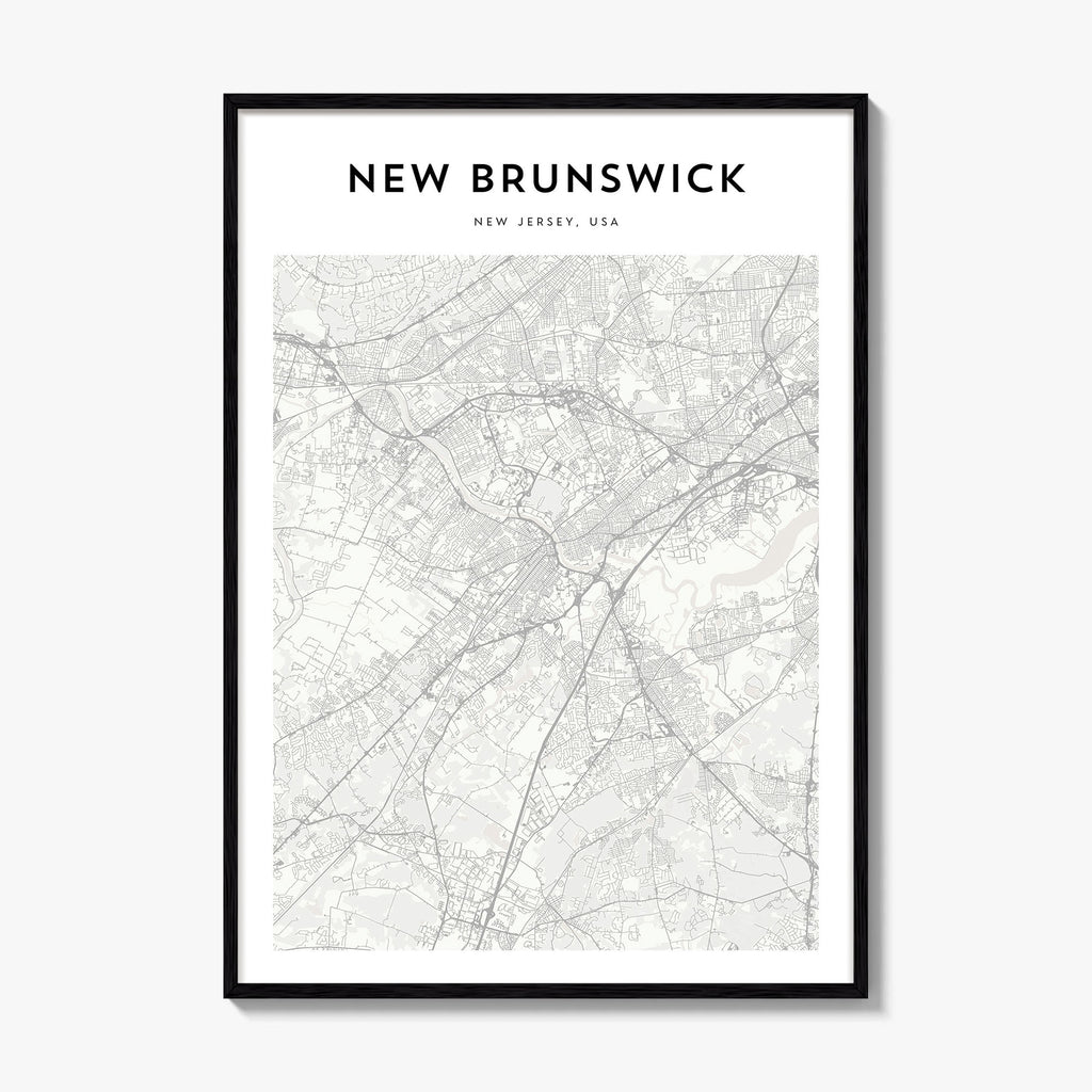 New Brunswick Map Poster