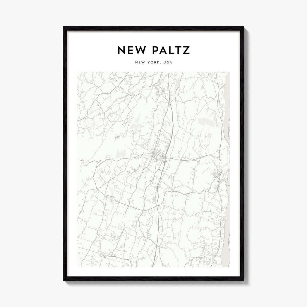New Paltz Map Poster