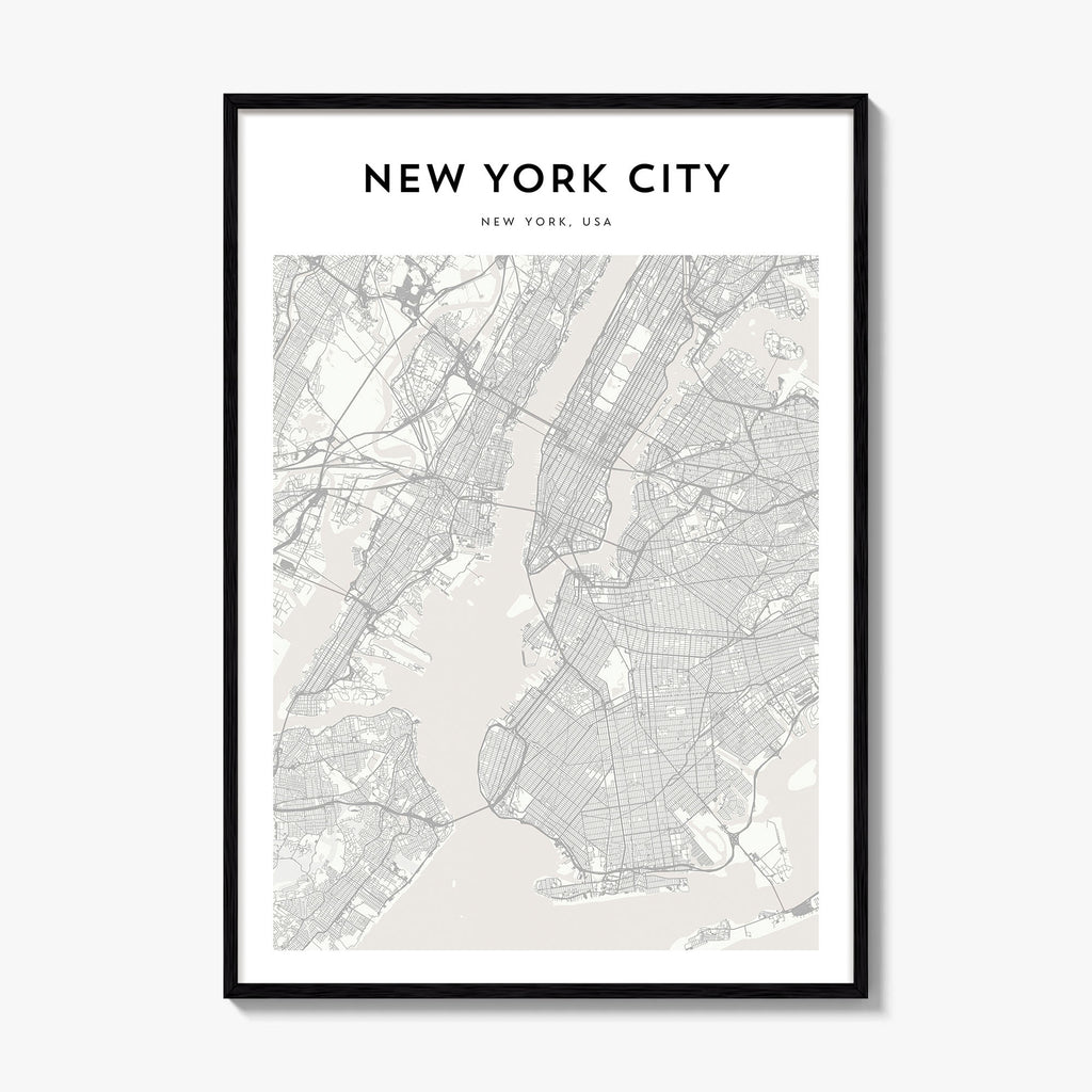 New York City Map Poster