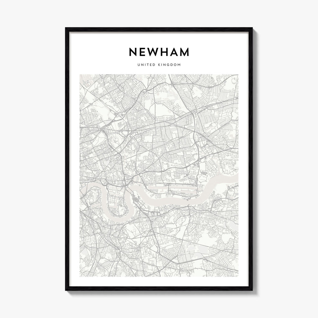 Newham Map Poster