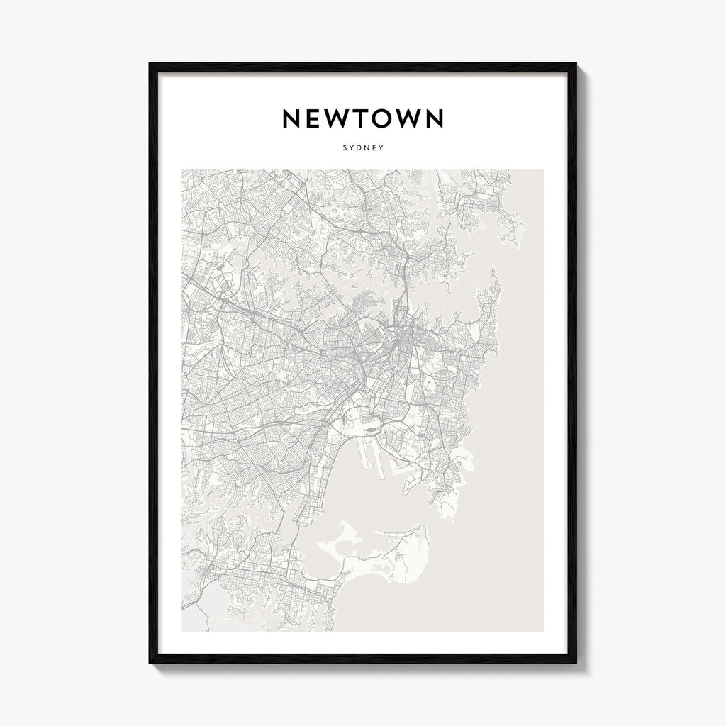 Newtown Map Poster