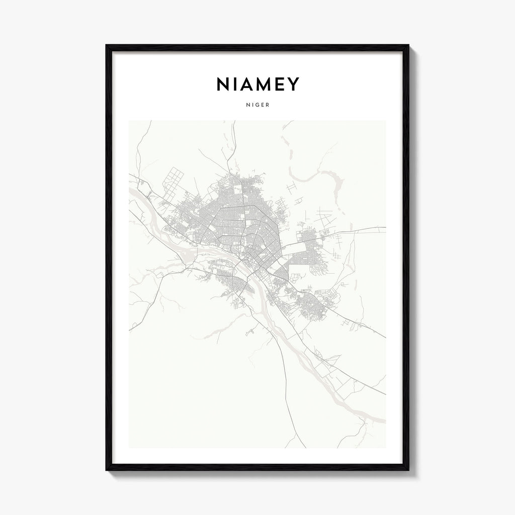 Niamey Map Poster