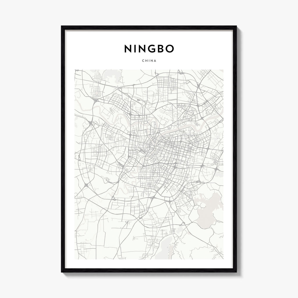 Ningbo Map Poster