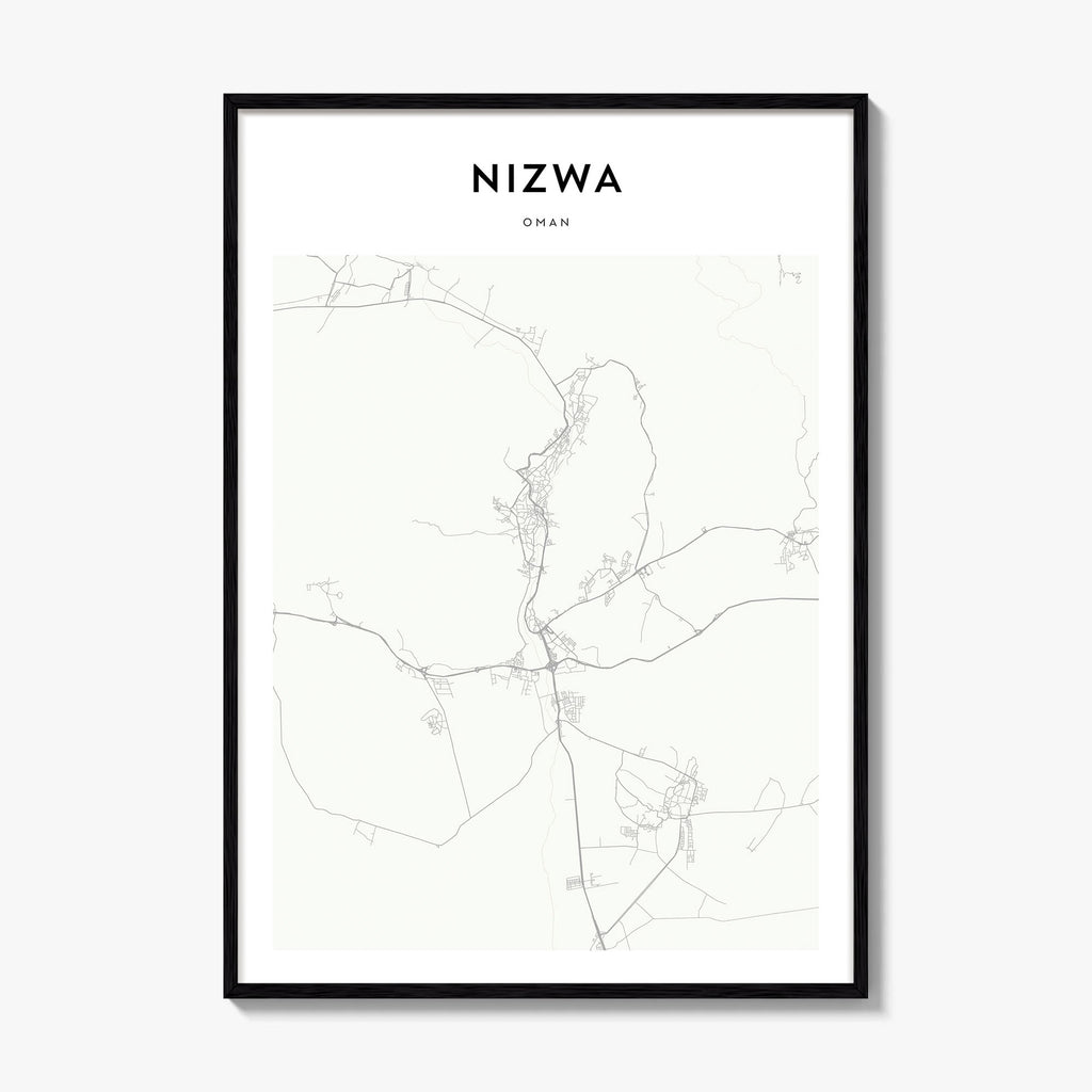 Nizwa Map Poster