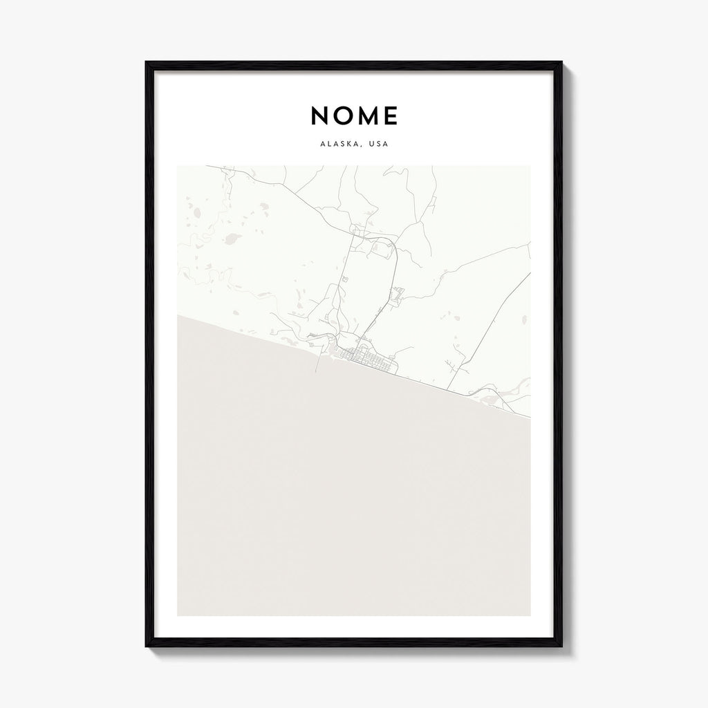 Nome Map Poster