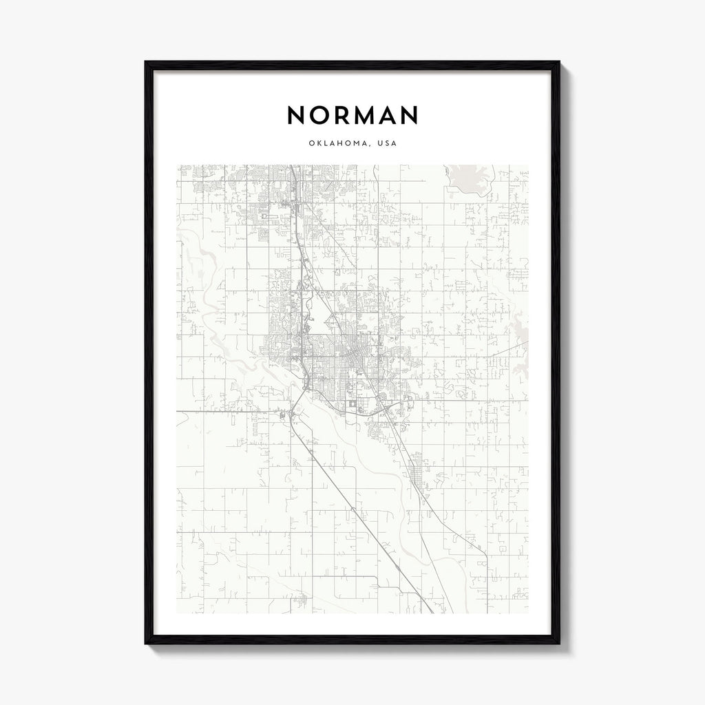 Norman Map Poster