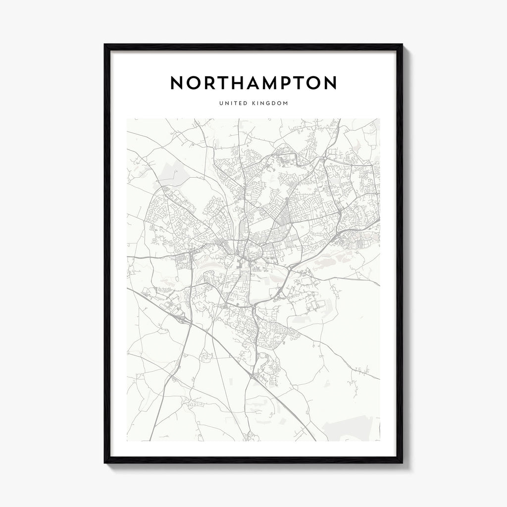 Northampton Map Poster