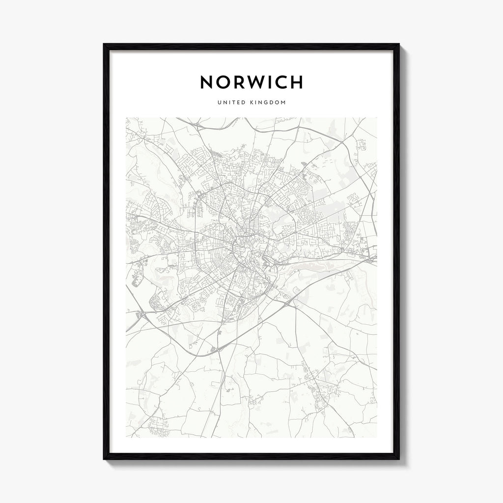 Norwich Map Poster