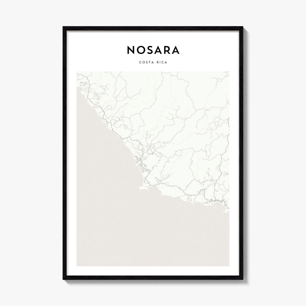 Nosara Map Poster