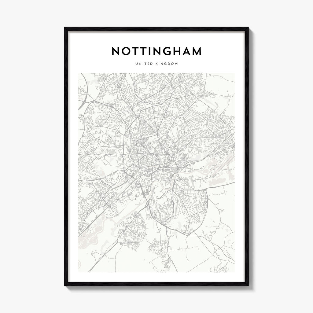 Nottingham Map Poster