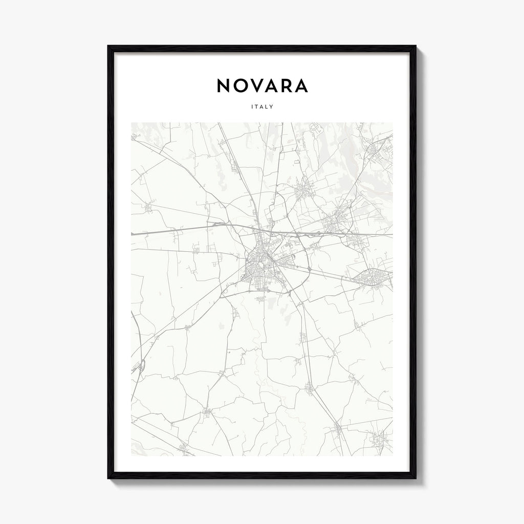 Novara Map Poster
