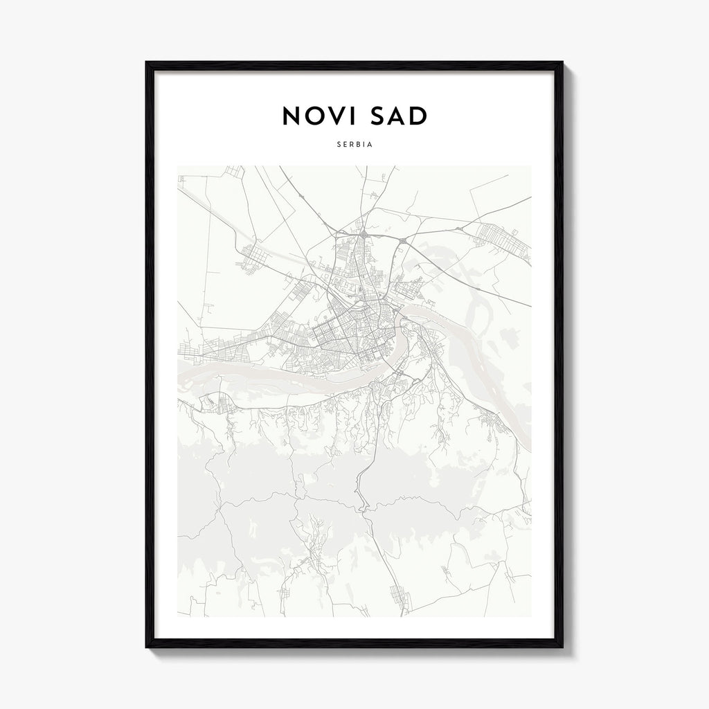 Novi Sad Map Poster