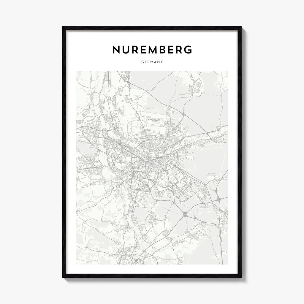 Nuremberg Map Poster
