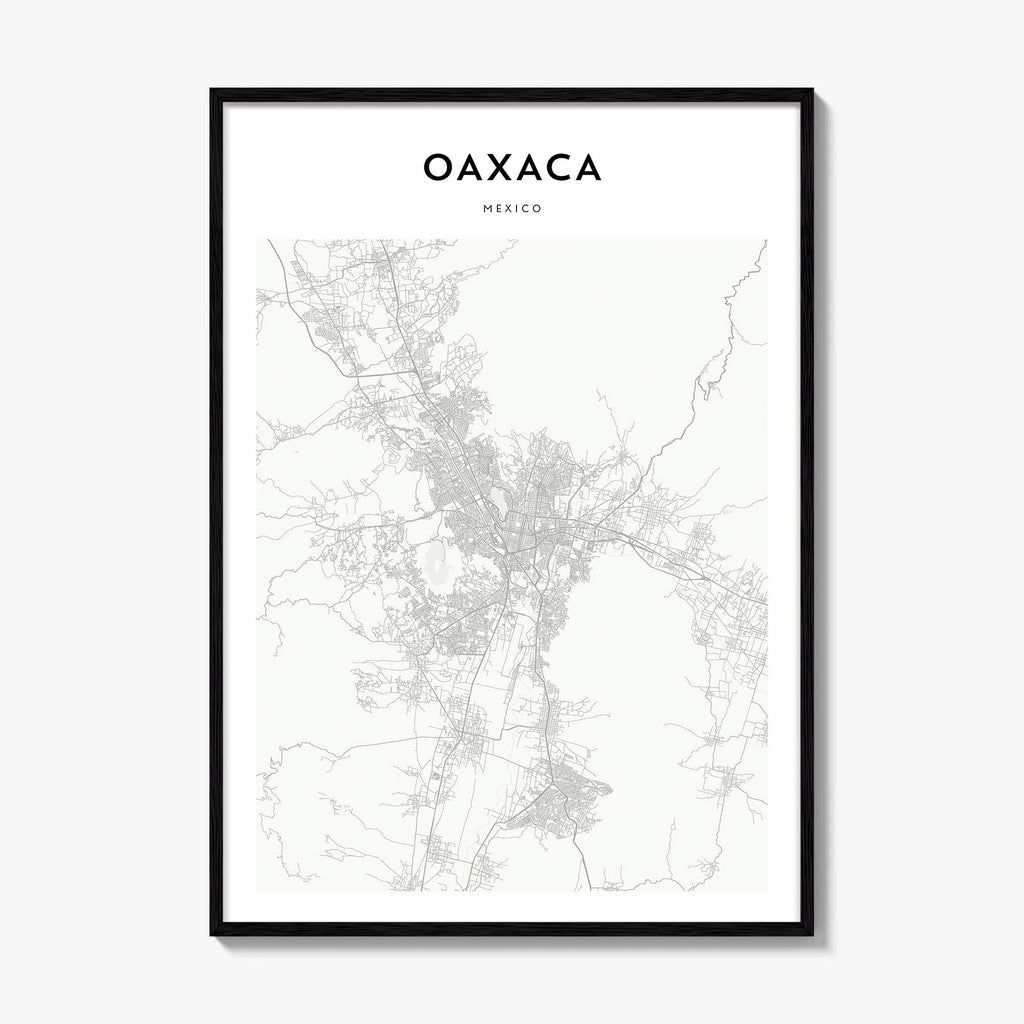 Oaxaca Map Poster