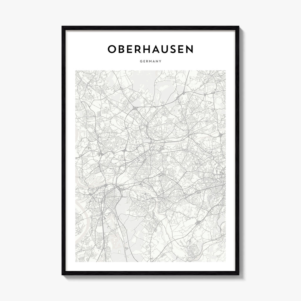 Oberhausen Map Poster