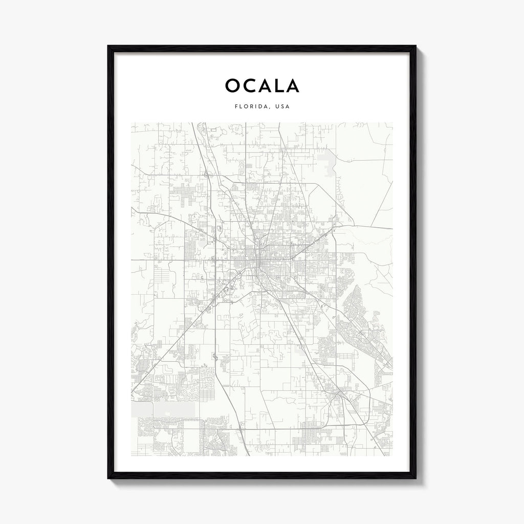 Ocala Map Poster