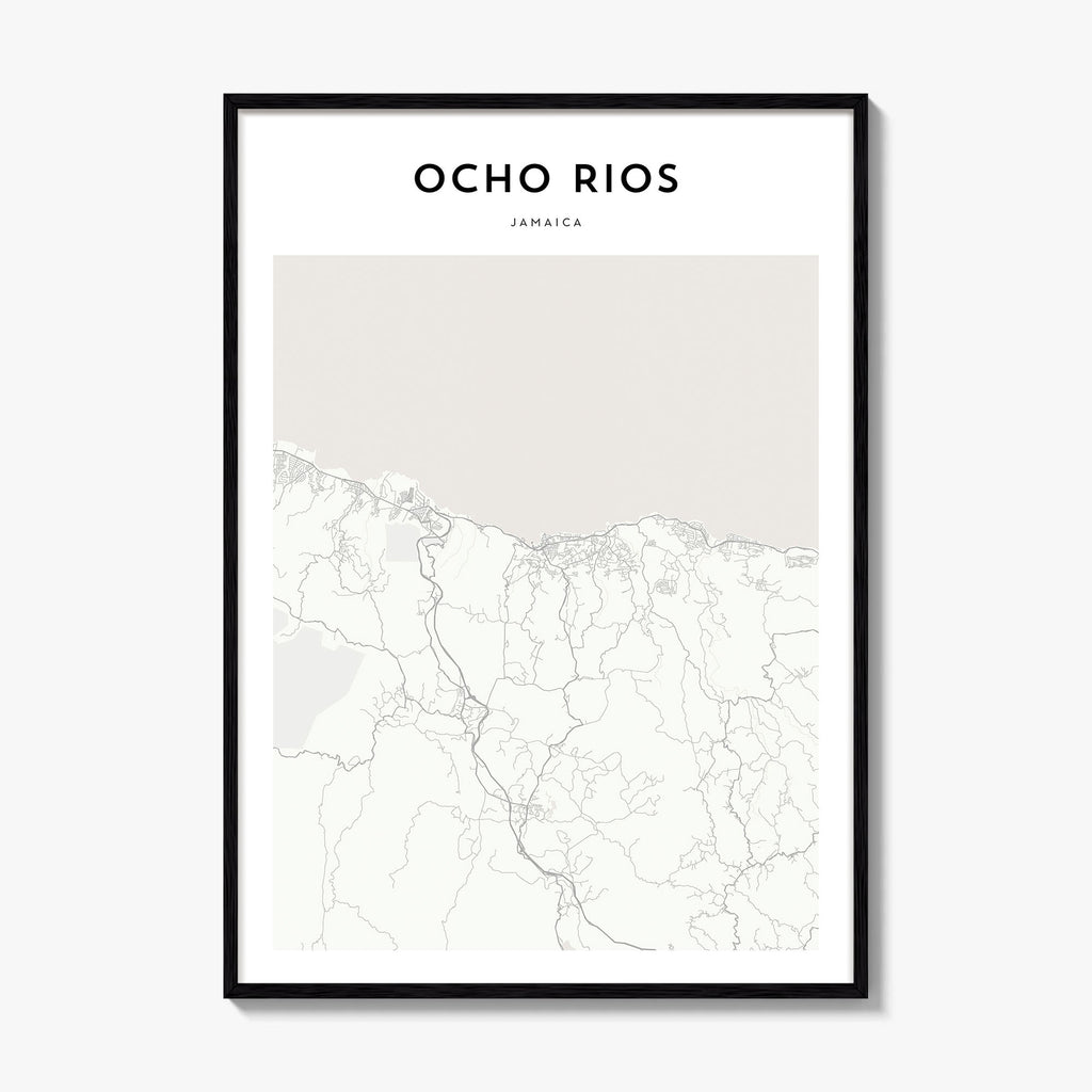 Ocho Rios Map Poster