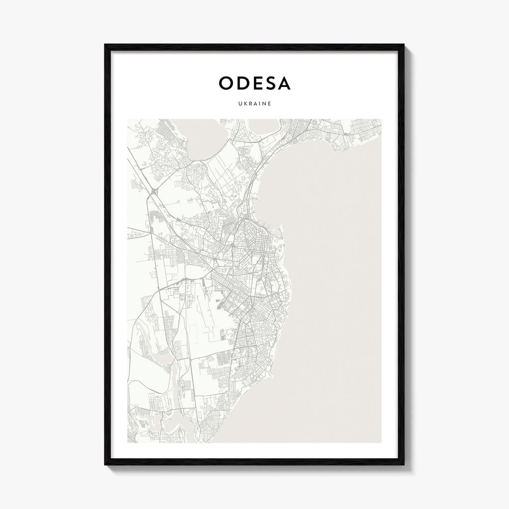 Odesa Map Poster