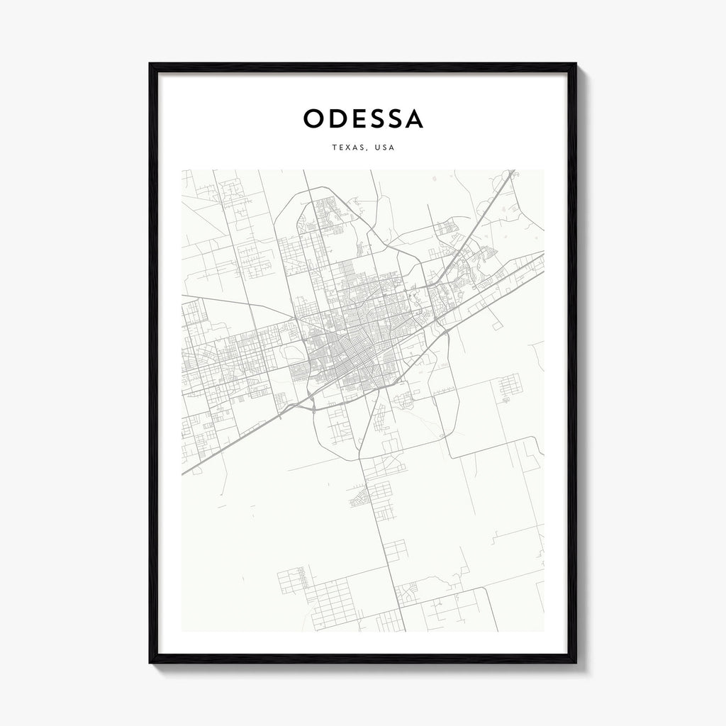 Odessa Map Poster