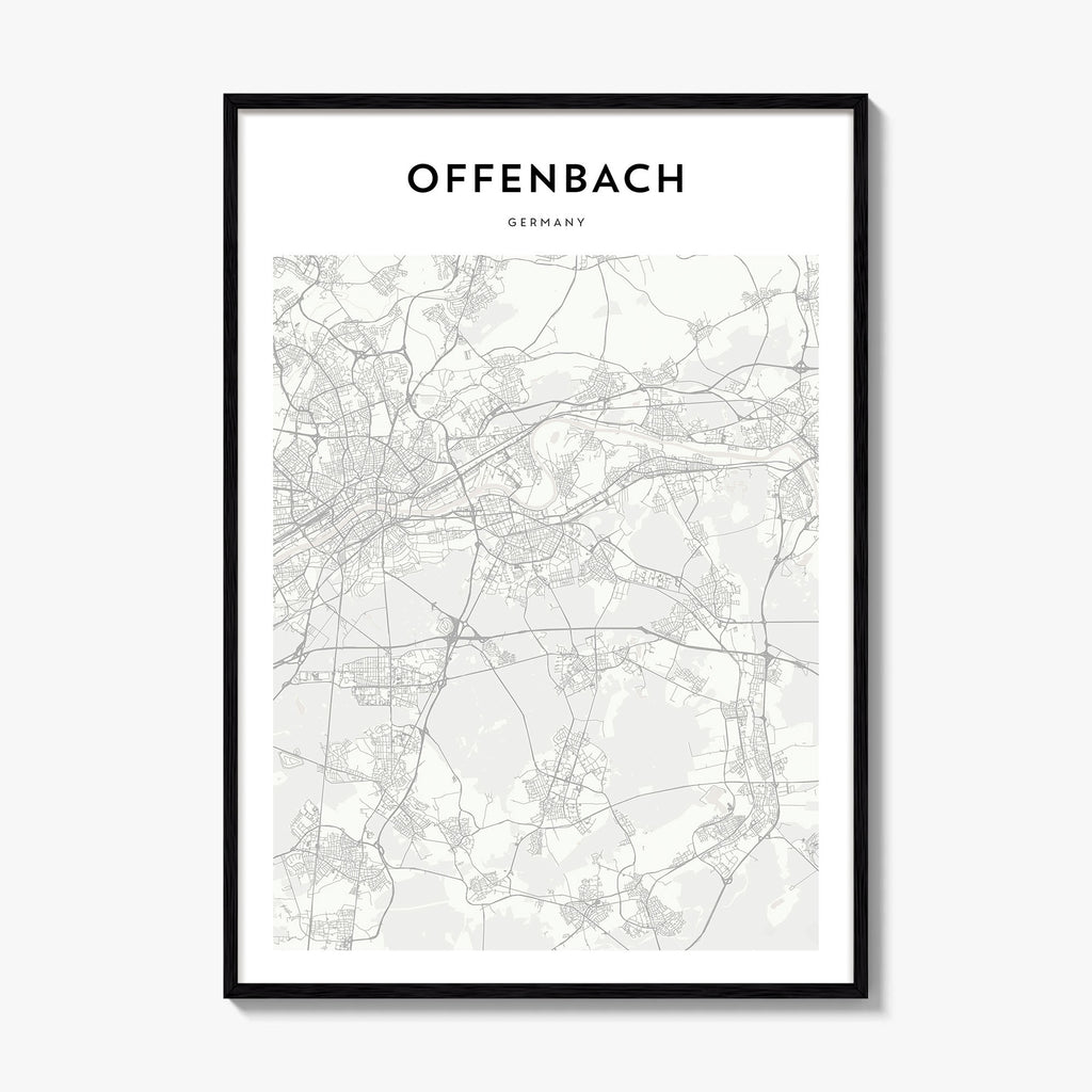 Offenbach Map Poster