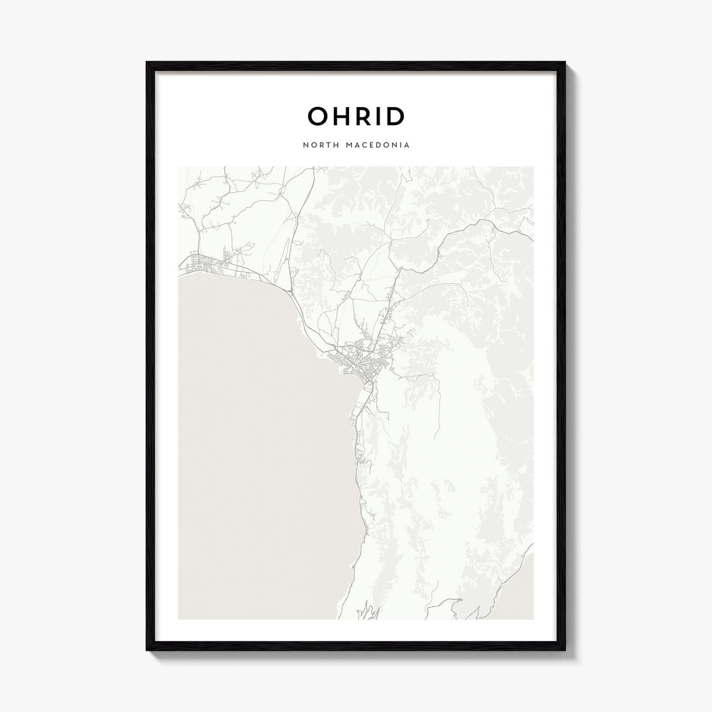 Ohrid Map Poster