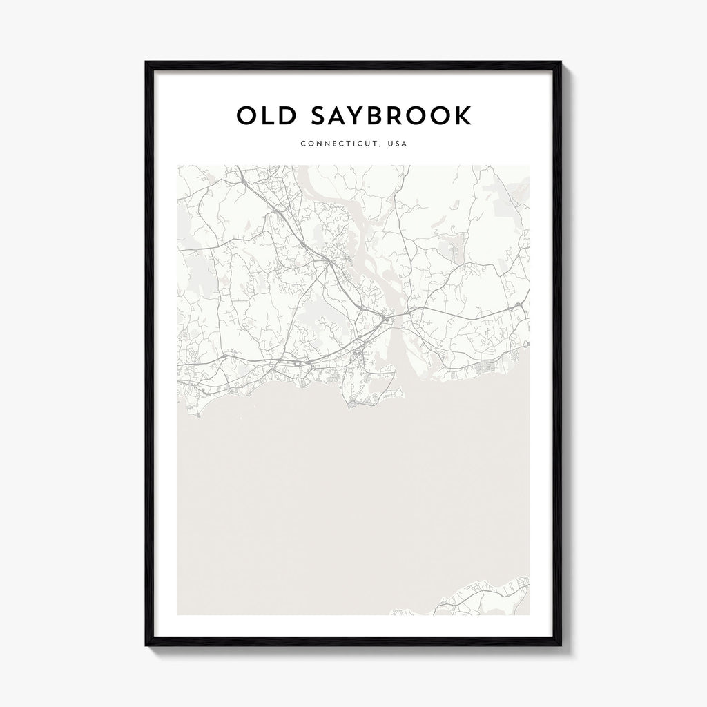 Old Saybrook Map Poster