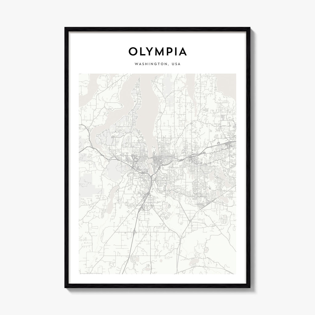 Olympia Map Poster