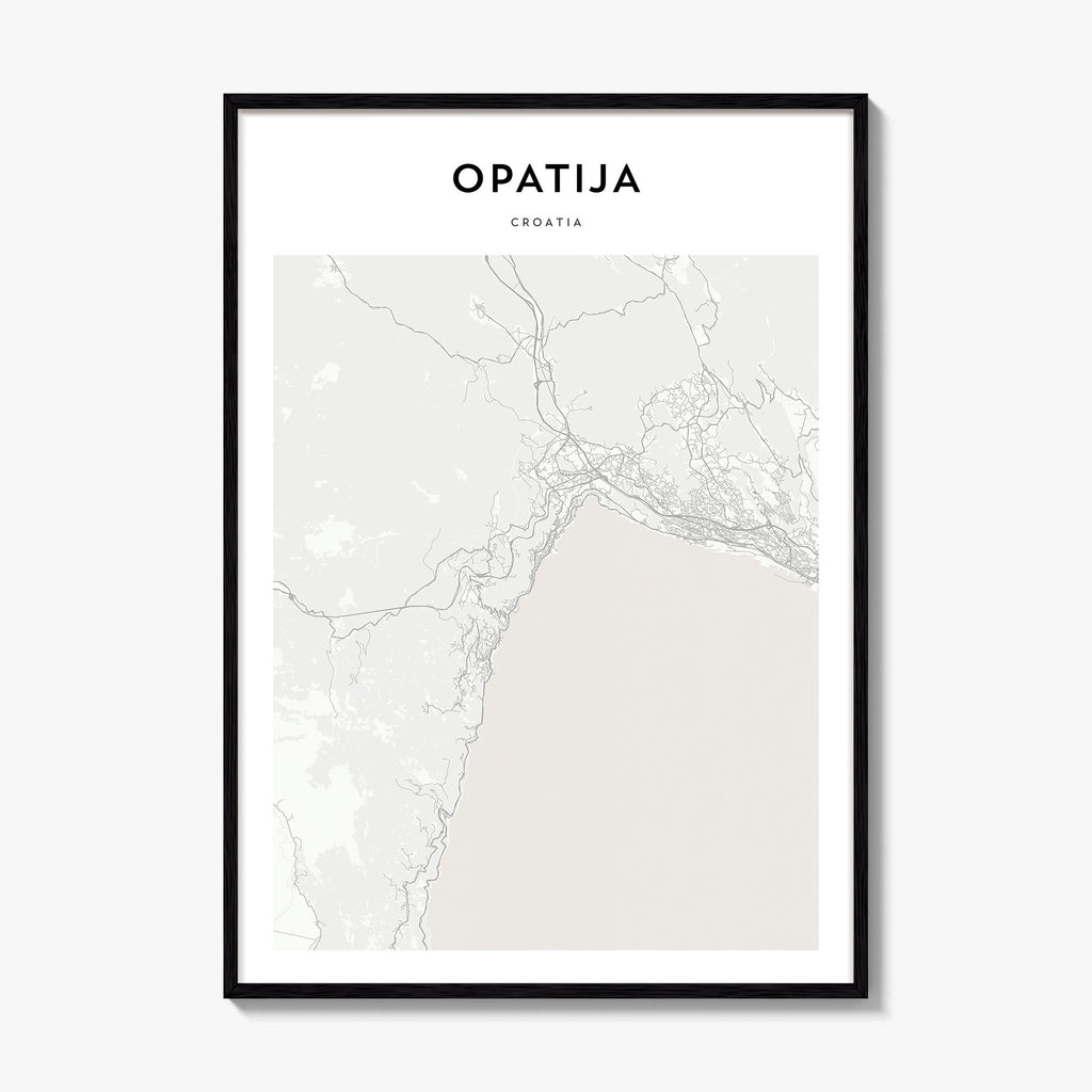 Opatija Map Poster