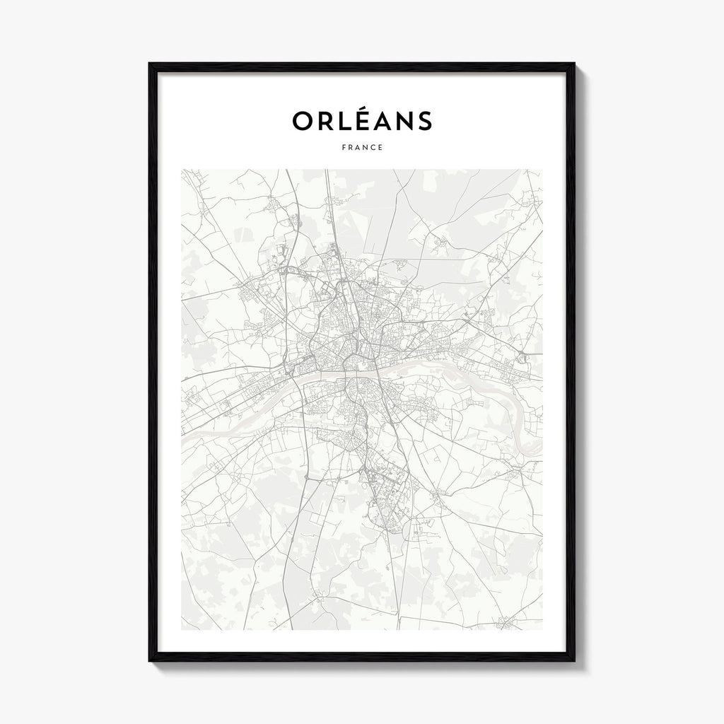 Orleans Map Poster