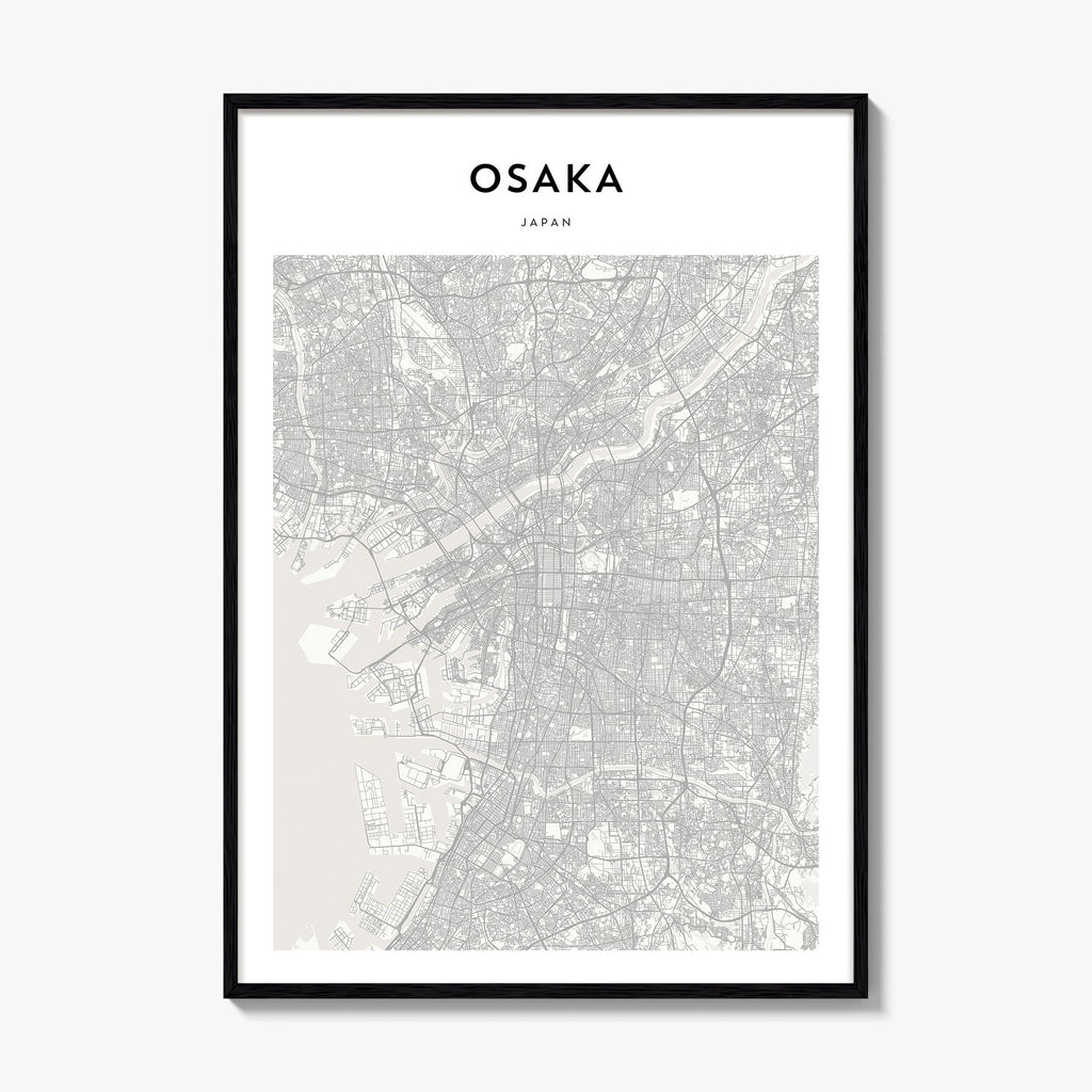 Osaka Map Poster