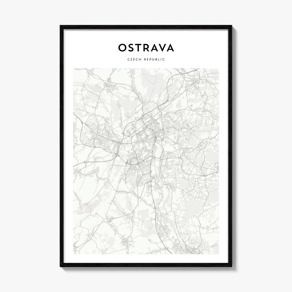 Ostrava Map Poster