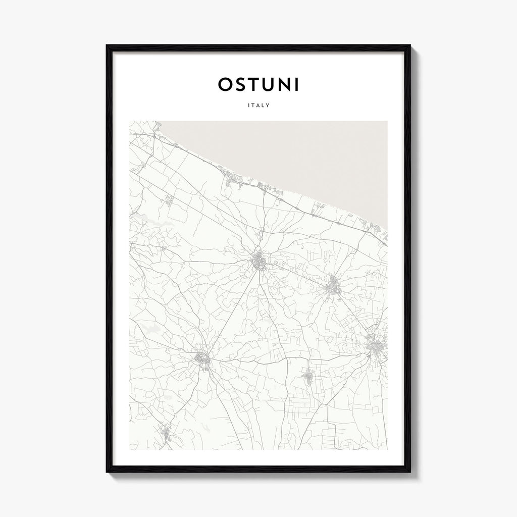 Ostuni Map Poster