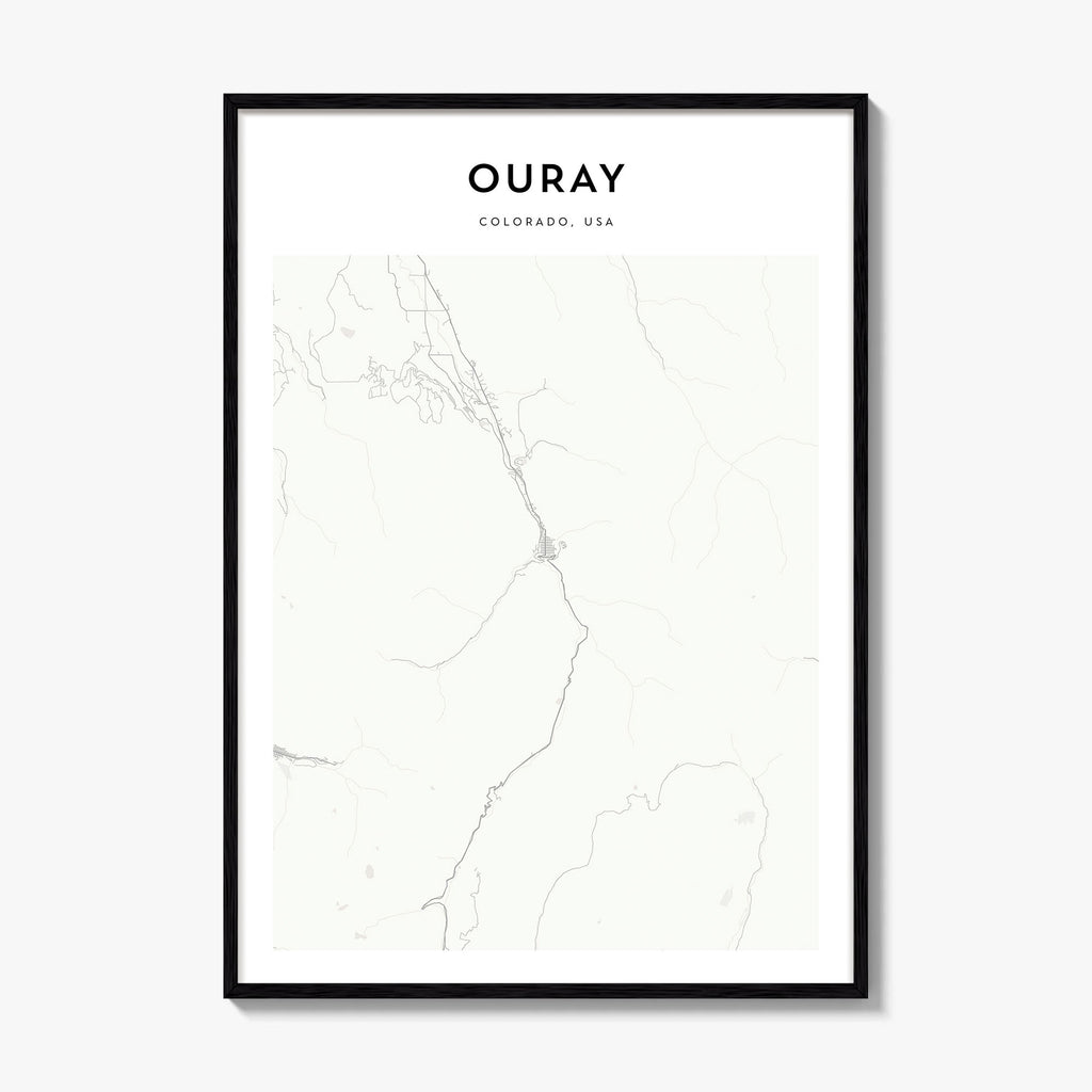 Ouray Map Poster