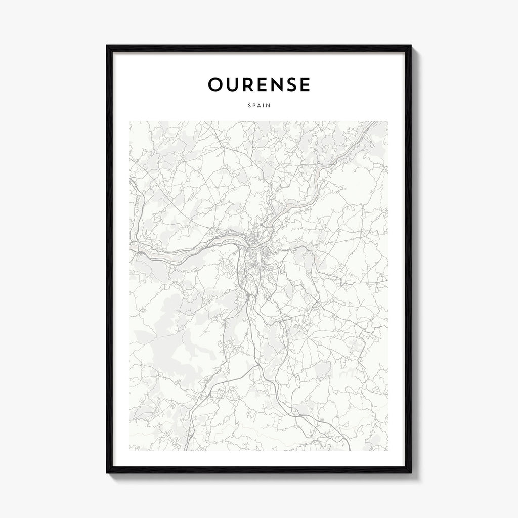 Ourense Map Poster