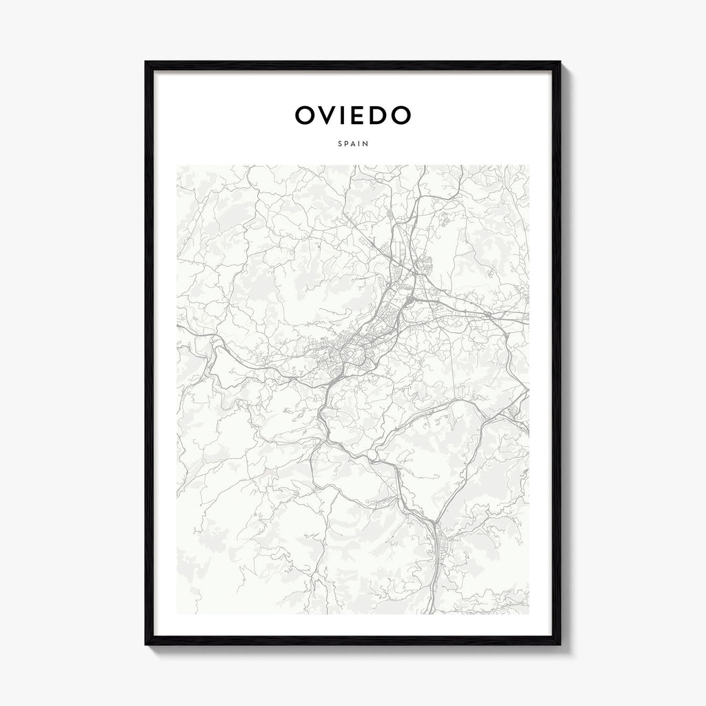 Oviedo Map Poster