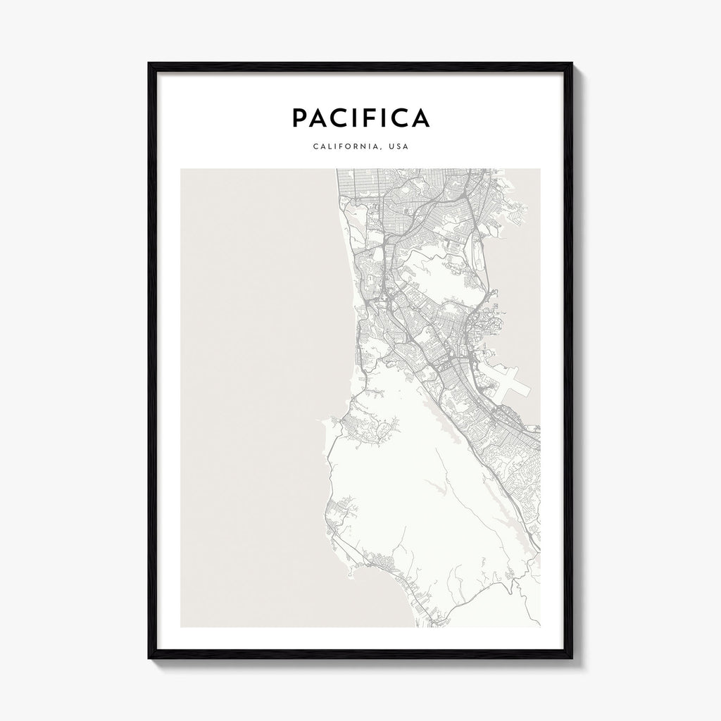 Pacifica Map Poster