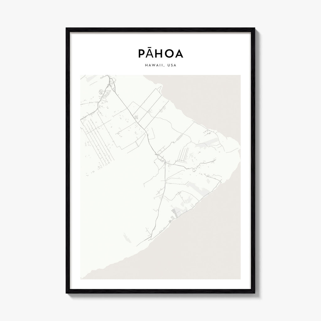 Pahoa Map Poster