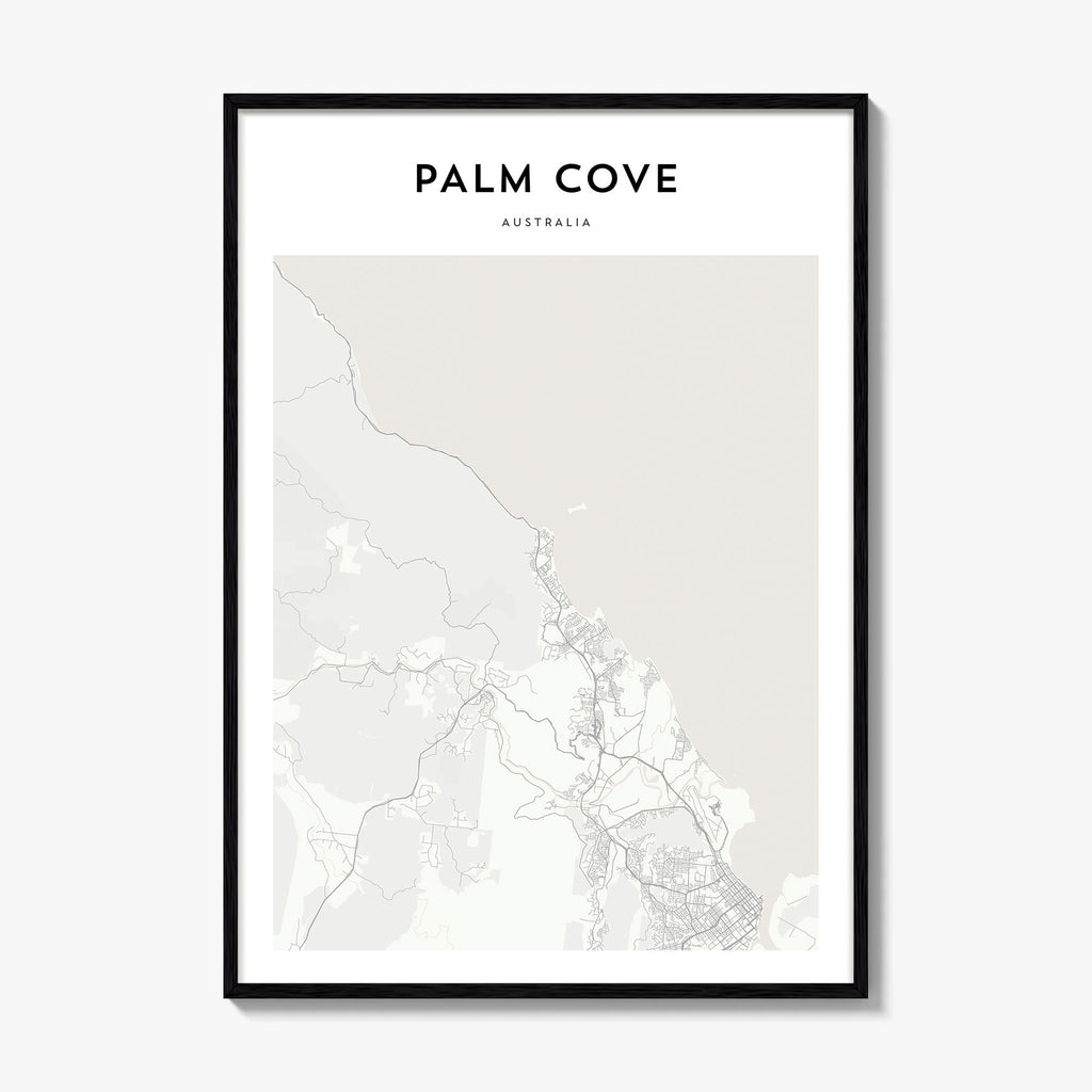Palm Cove Map Poster