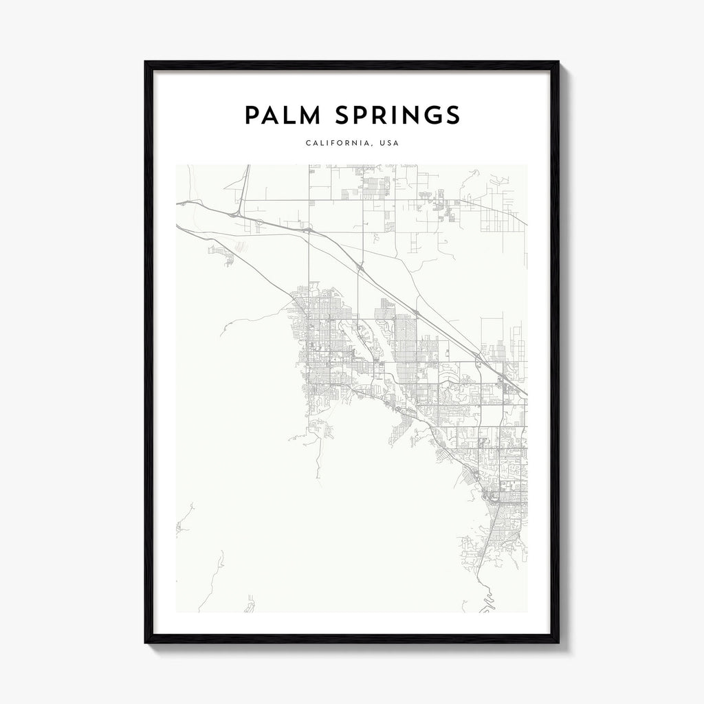 Palm Springs Map Poster