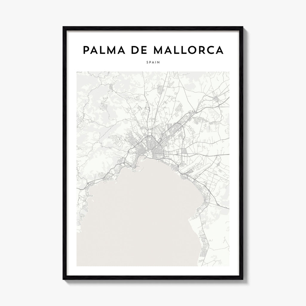 Palma De Mallorca Map Poster