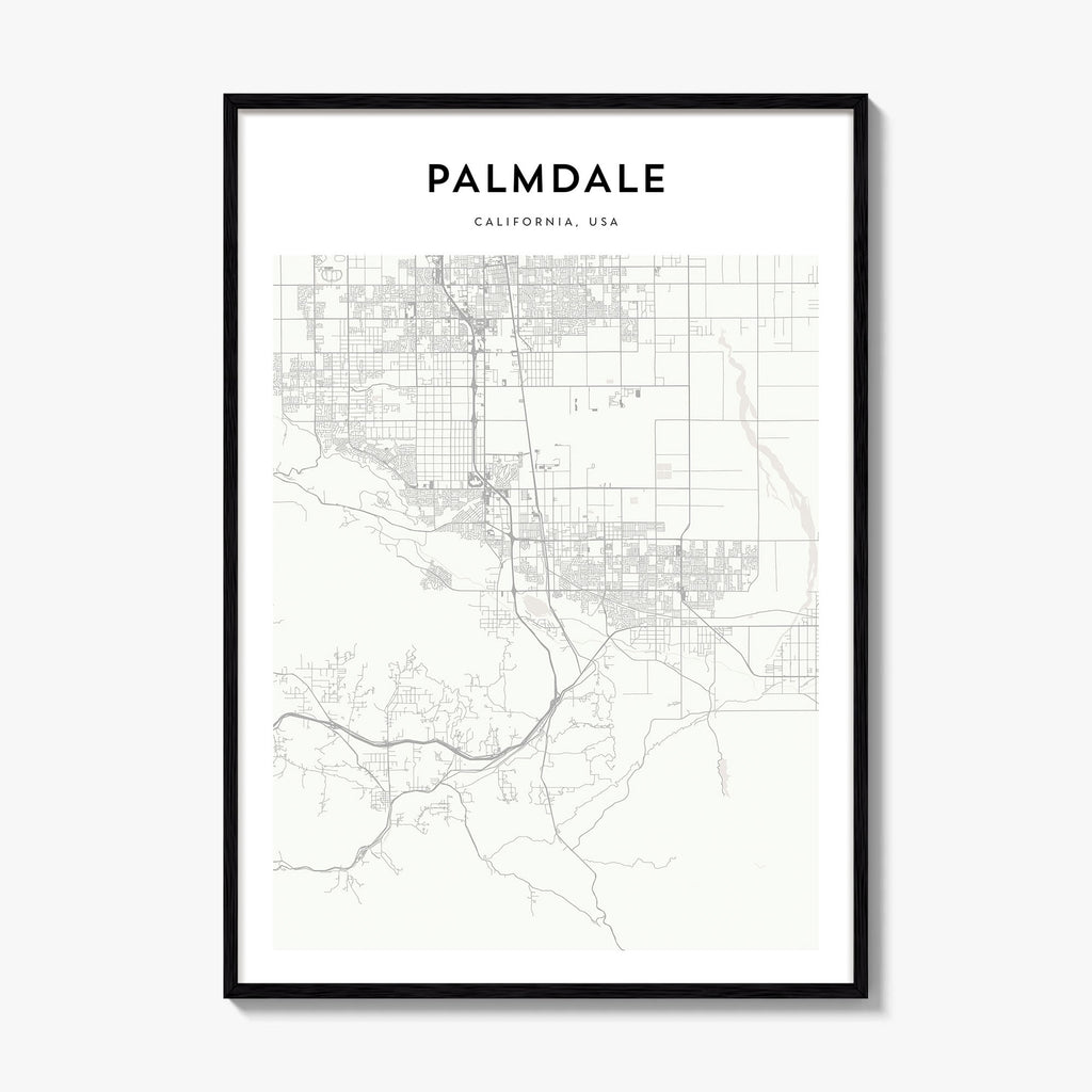 Palmdale Map Poster