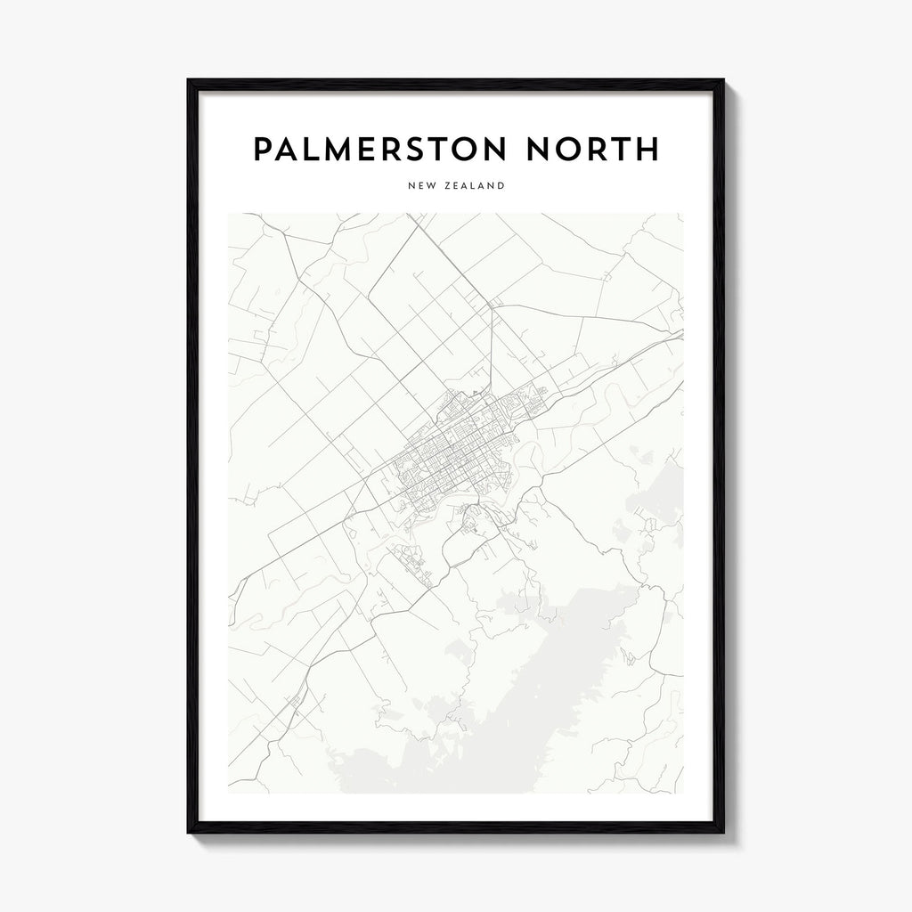Palmerston North Map Poster